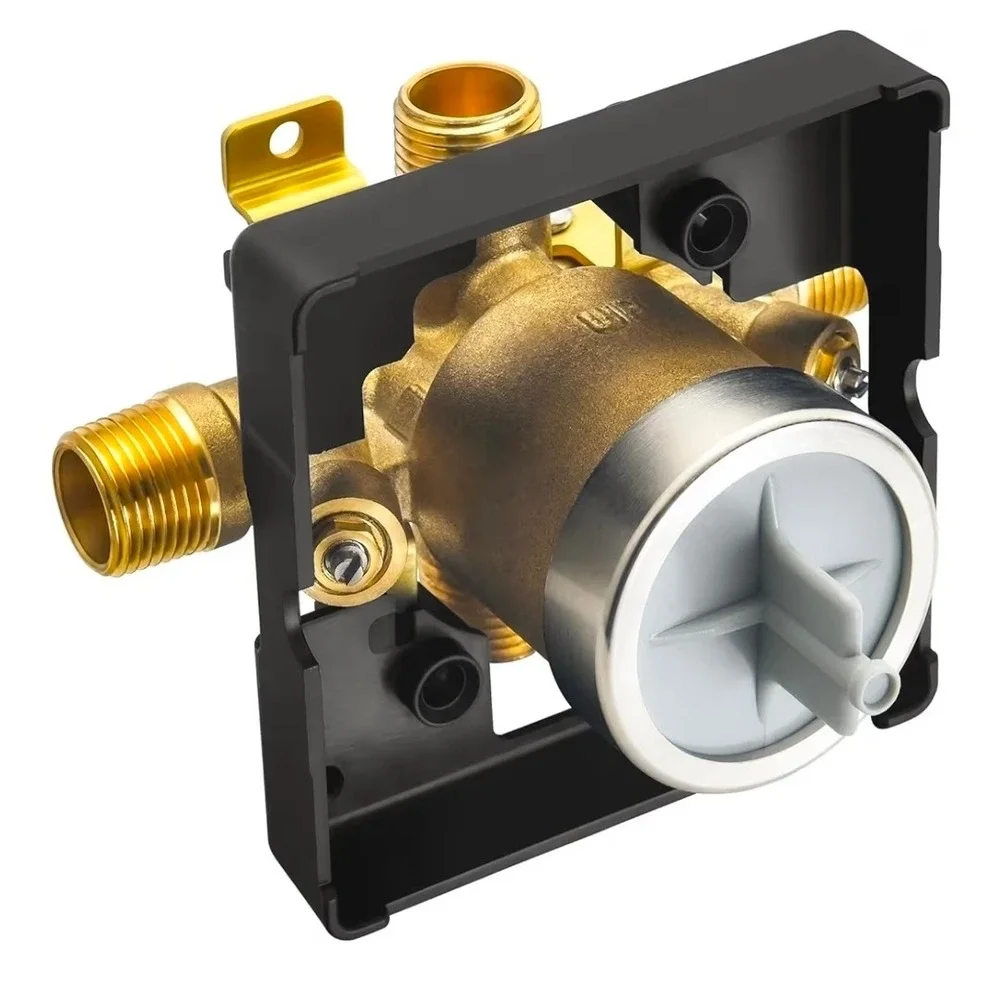 Mixing Rough In Valve Brass Mounting Bracket IPS PEX Universal Connection Delta‎